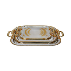 TRAY SET 3PC STEEL NAJIB NB4622 Default Title - MamasJan Crockery