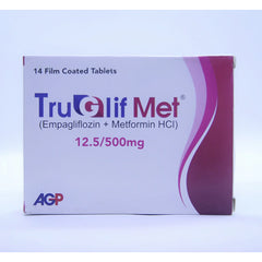 Truglifmet Tablets 12.5/500mg (1 Box = 2 Strips) (1 Strip = 7 Tablets)