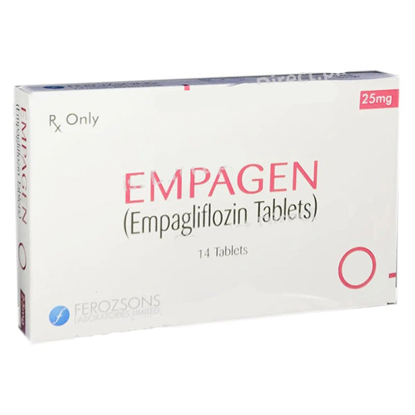 Empagen Tablets 25mg (1 Box = 1 Strip)(1 Strip = 14 Tablets)