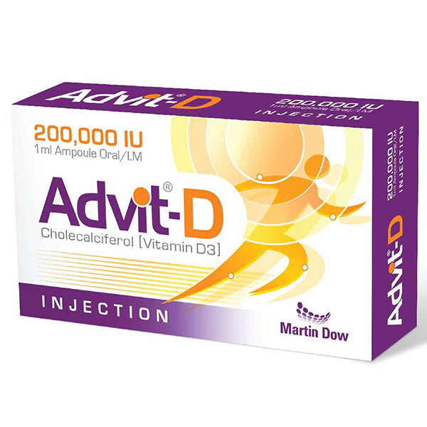 Advit-D Oral/Im Injection 200,000Iu 1ml  (1 Box = 1 Injection)
