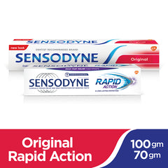 Sensodyne Combo Pack of 100g Original Toothpaste & 70g Rapid Action Toothpaste toothpaste