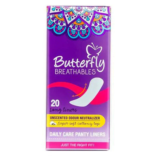 Butterfly Breathables Panty Liners 20Pcs