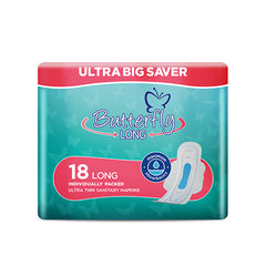 Butterfly Long Ultra Big Saver Sanitary Pads Long 18Pcs