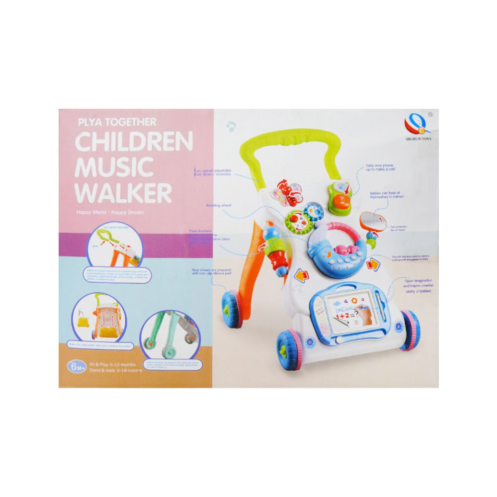696-R36 CHILDREN MUSICAL WALKER Default Title - MamasJan Toys