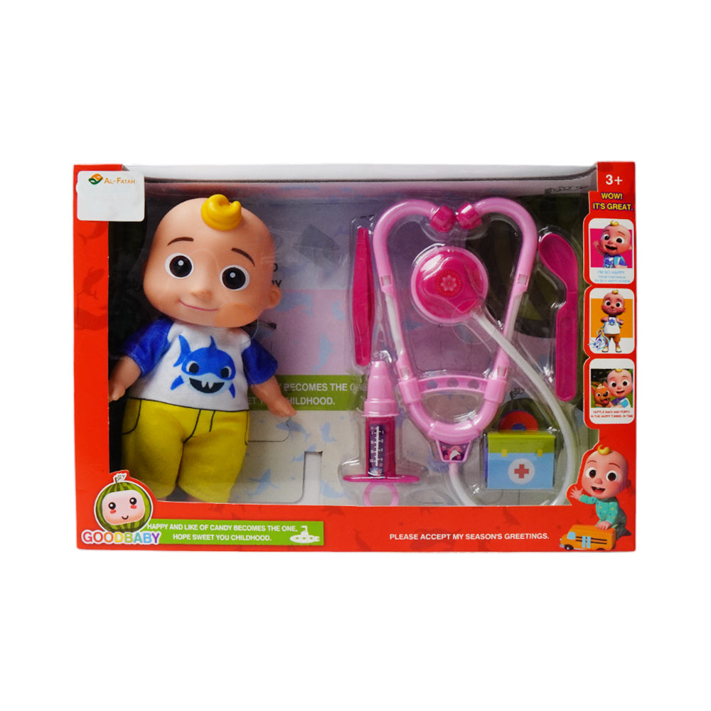 JJ2-2 9INCH COCOMELON DOLL W-DOCTOR SET Default Title - MamasJan Toys