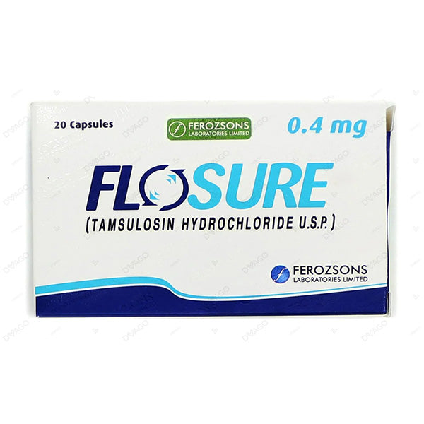 Flosure Capsules 0.4mg (1 Box = 2 Strips) (1 Strip = 10 Capsules)