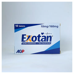 Exotan Tablets 10mg/160mg (1 Box = 1 Strip)(1 Strip = 14 Tablets)