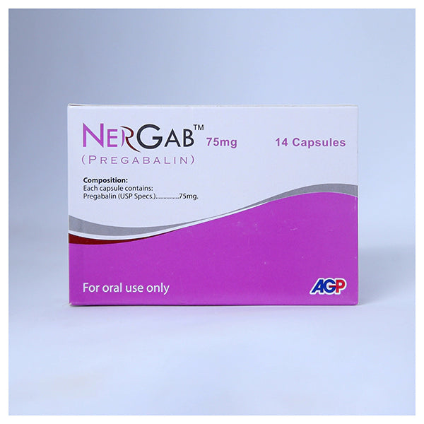 Nergab Capsules 75mg (1 Box = 2 Strips) (1 Strip = 7 Capsules)