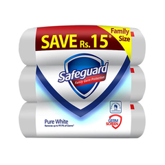 Safeguard Pure White Soap 135g (Bundle of 3)