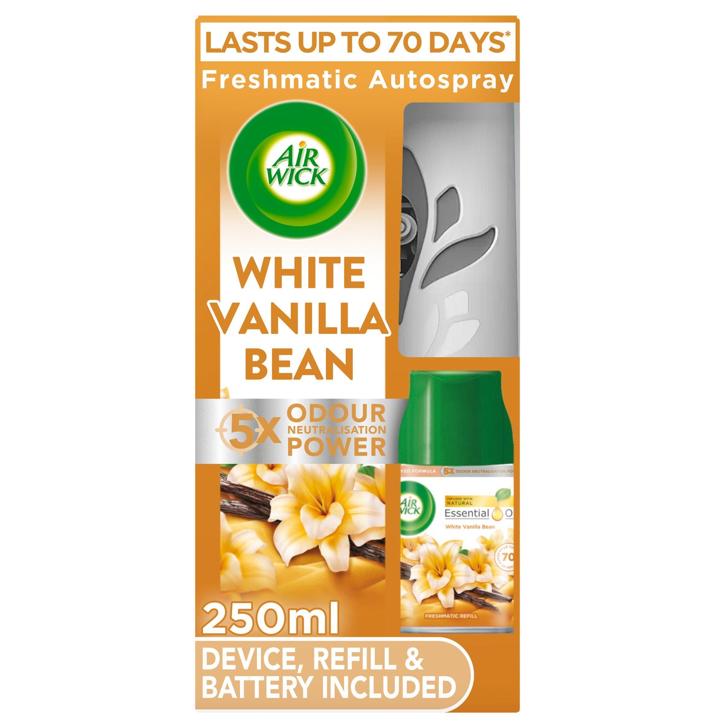 Air Wick Freshmatic Machine Refill White Vanilla Bean 250Ml