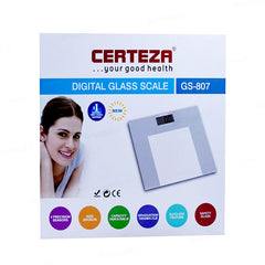 Certeza Digital Body Weight Glass Scale - GS 807