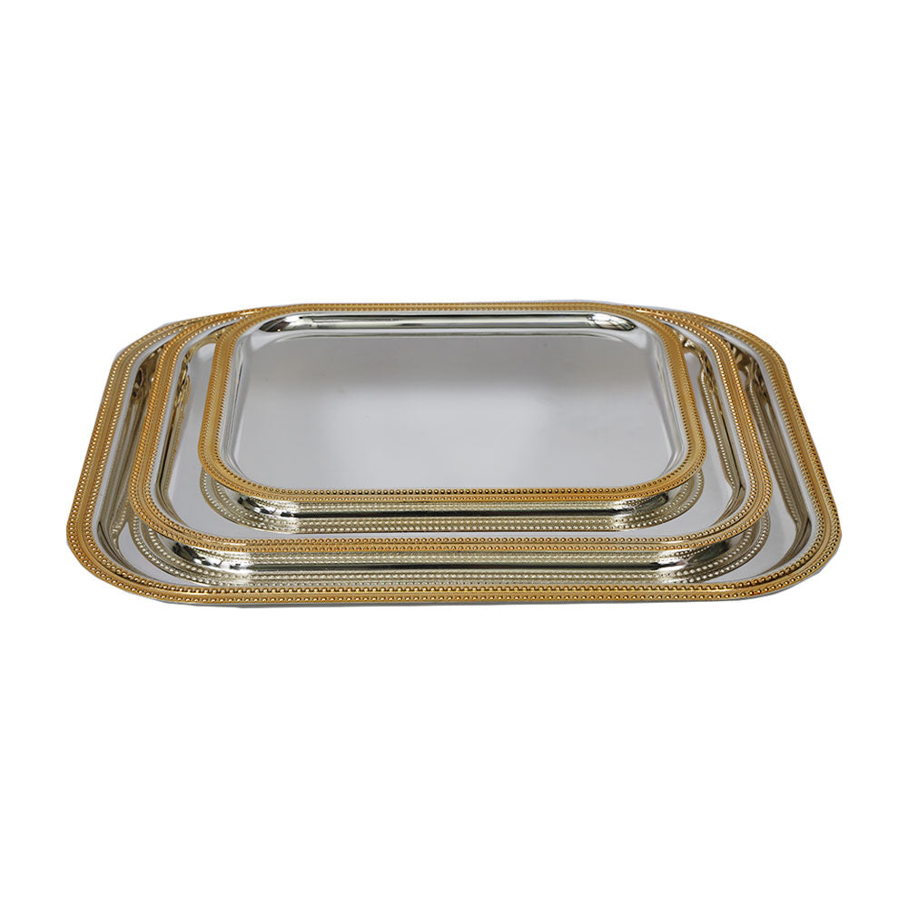 TRAY SET 3PC STEEL NAJIB NB5702 Default Title - MamasJan Crockery