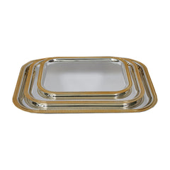 TRAY SET 3PC STEEL NAJIB NB5702 Default Title - MamasJan Crockery