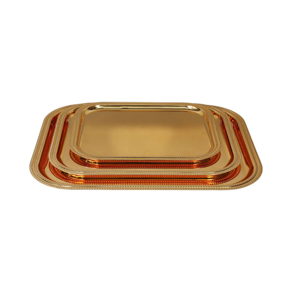 TRAY SET 3PC STEEL NAJIB NB5703 Default Title - MamasJan Crockery