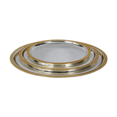 TRAY SET 3PC STEEL OVAL NAJIB NB5705 Default Title - MamasJan Crockery