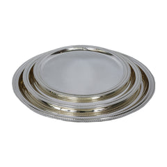 TRAY SET 3PC STEEL ROUND NAJIB NB5707 Default Title - MamasJan Crockery