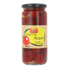 BEST DAY PICKLE CHERRY PEPPER IN BRINE AND VINEGAR 480 GM Default Title - MamasJan Grocery
