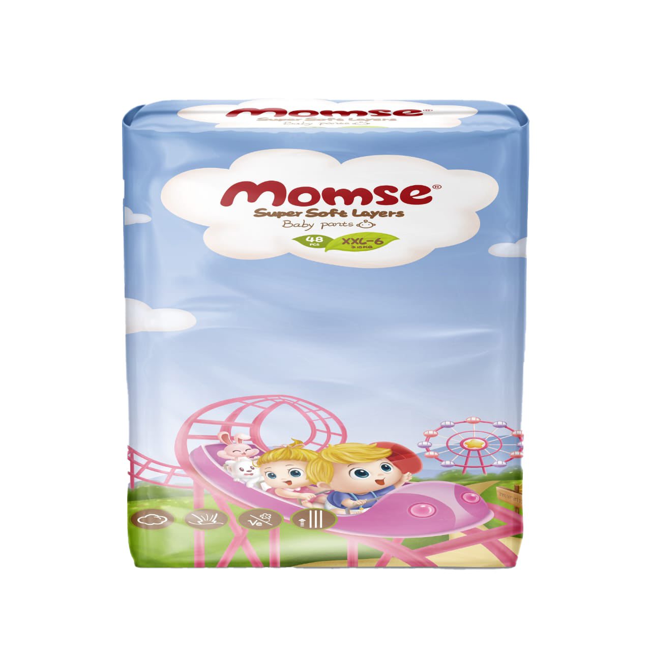 Momse Baby Pants Jumbo Pack XXL size 6 48Pcs