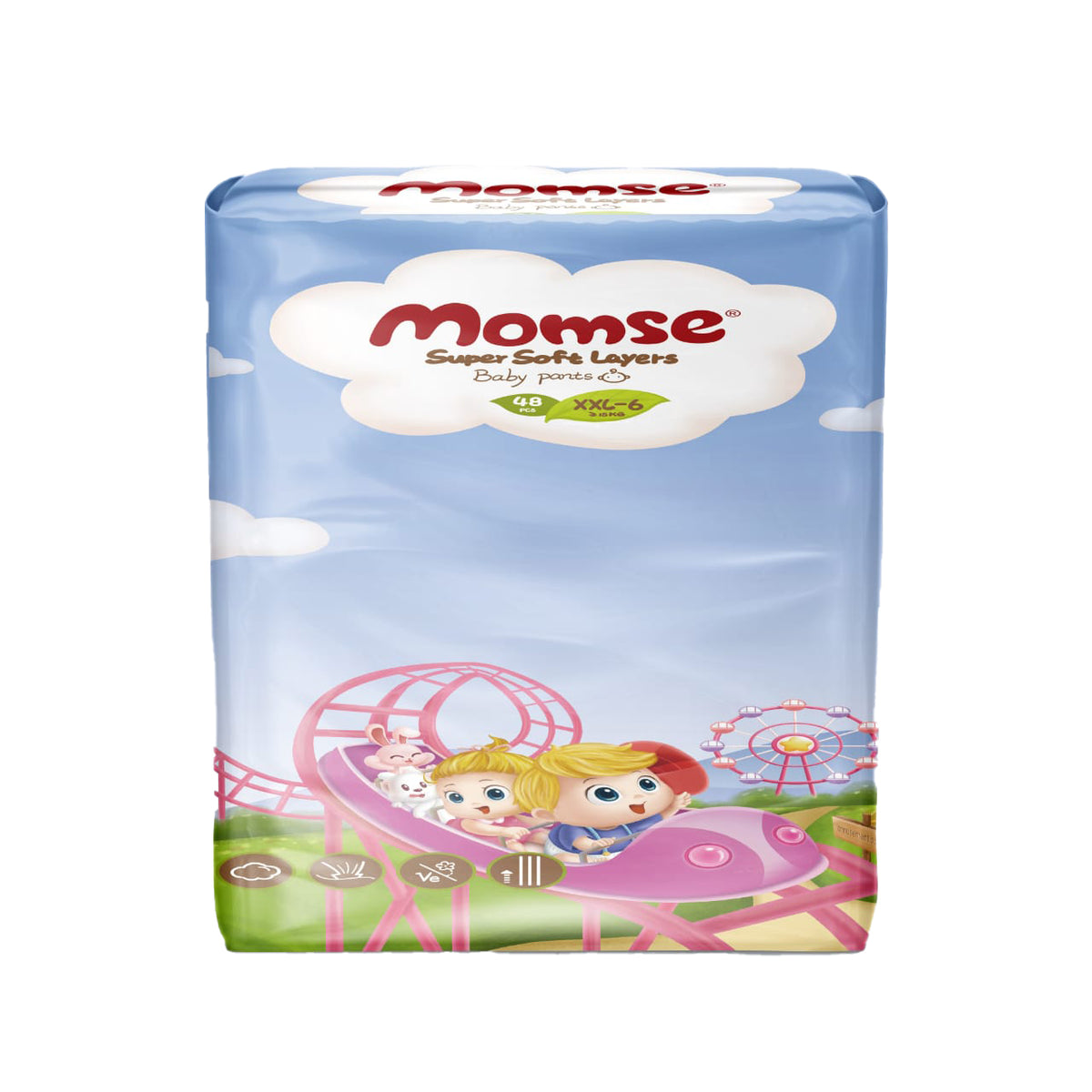 Momse Baby Pants Jumbo Pack XXL size 6 48Pcs
