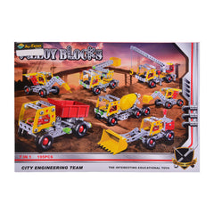 592-38 ALLOY CUNSTRUCTION VEHICLE BLOCKS 195PCS Default Title - MamasJan Toys