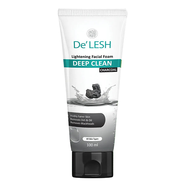 DeLesh Charcoal Facewash 100Ml