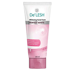 DeLesh Perfect White Whitening Facial Foam 100ml