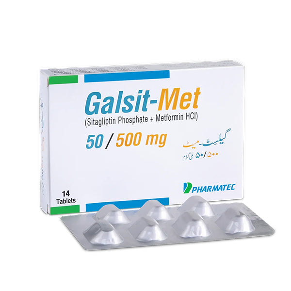 Galsit-Met Tablets 50/500mg (1 Strip = 7 Tablets)