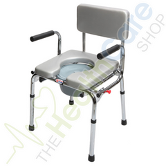 Commode Chair 6671 Extra Wide Flip Arm Rest - The Healthcare Shop Pakistan