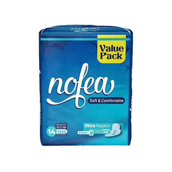 Nofea Ultra Sanitary Napkin Extra Long 14Pcs