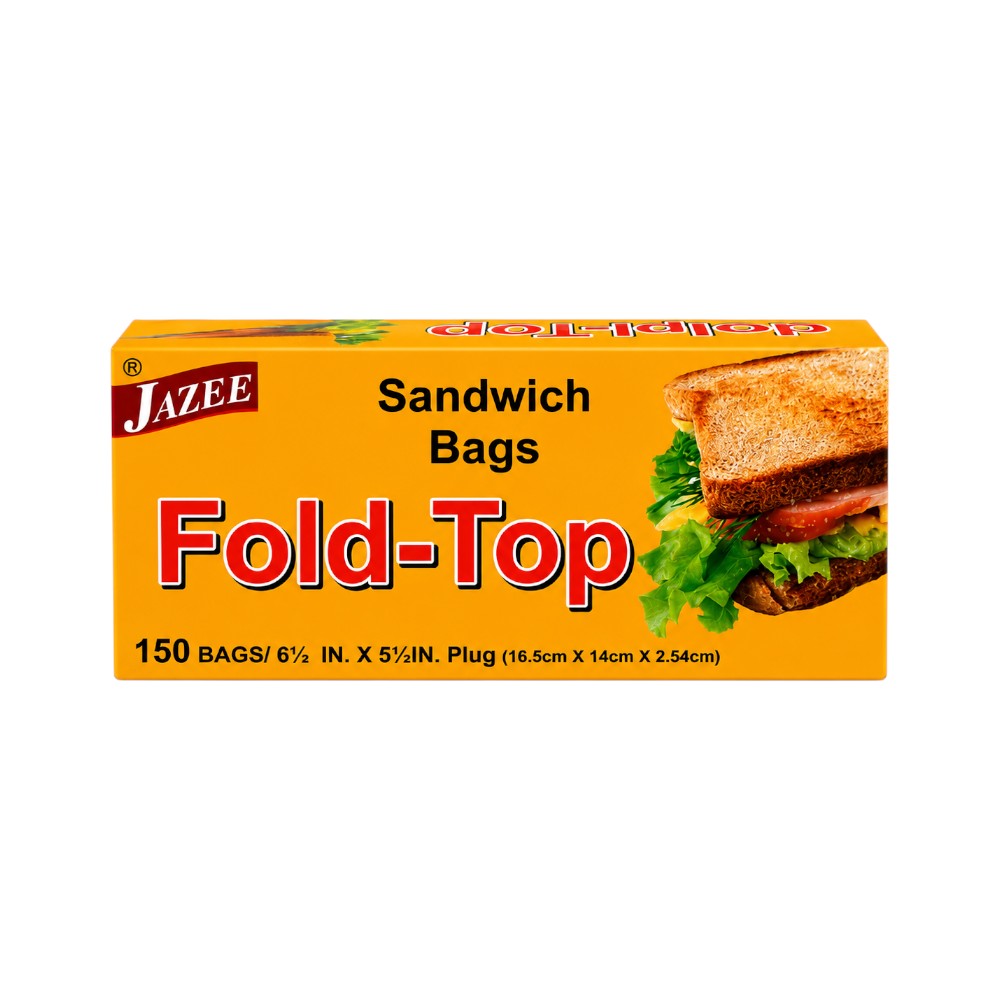JAZEE SANDWICH BAGS FOLD TOP 150BAGS PC Default Title - MamasJan Grocery Nonfood