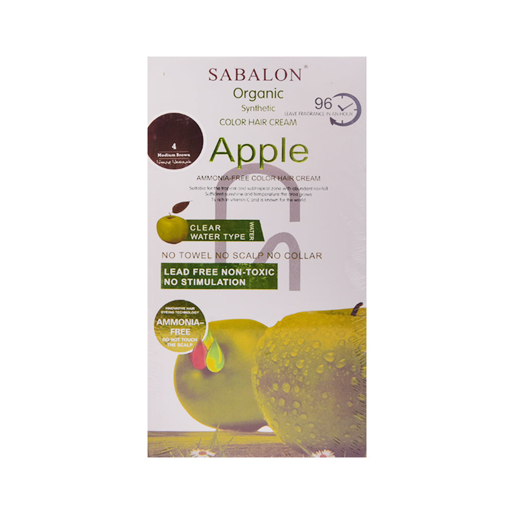 SABALON APPLE COLOR MEDIUM BROWN NO 4 Default Title - MamasJan haircare