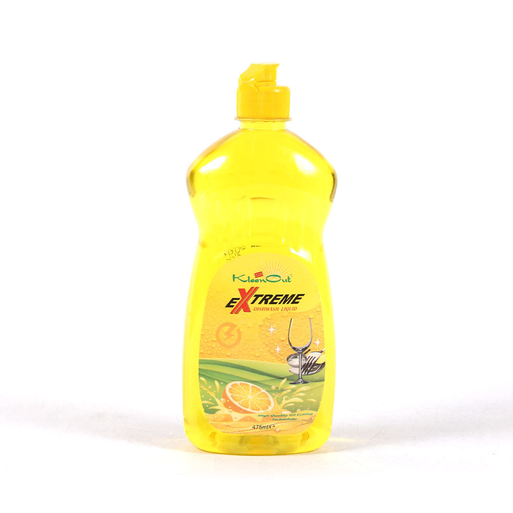 KLEEN OUT EXTREME LEMON DISHWASH LIQUID 475 ML Default Title - MamasJan Grocery Nonfood