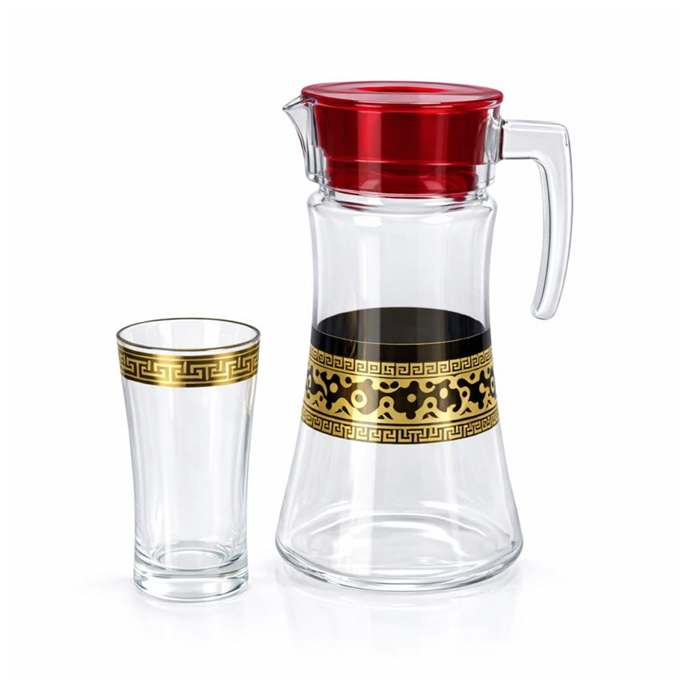 WATER SET 7PC PSB HAND CUT GOLD AZUR 96855-HGB005 Default Title - MamasJan Crockery