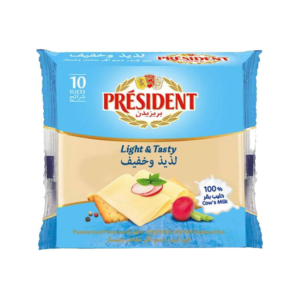 PRESIDENT LIGHT & TASTY 10 SLICE 200G Default Title - MamasJan GroceryFoods