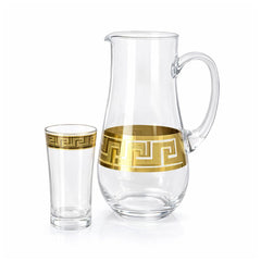 WATER SET 7PC PSB HAND CUT GOLD AZUR 96855-HGB019 Default Title - MamasJan Crockery