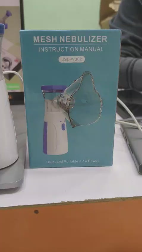 Jsl W302 Mesh Nebulizer Portable Handheld For Efficient Respiratory Relief - The Healthcare Shop Pakistan
