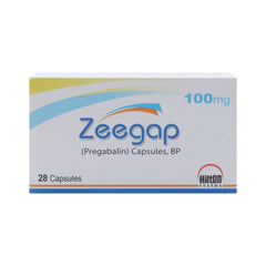 ZEEGAP 100MG 28CAP Strip - MamasJan Medicen