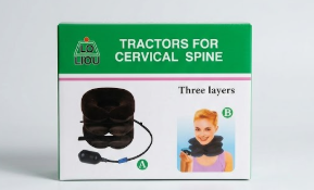 Lo Liou Inflatable Cervical Neck Traction Device 3 Layer Neck Pain Relief Pillow Posture Corrector - The Healthcare Shop Pakistan
