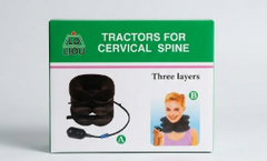 Lo Liou Inflatable Cervical Neck Traction Device 3 Layer Neck Pain Relief Pillow Posture Corrector - The Healthcare Shop Pakistan