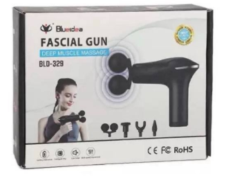 Premium Blueidea Bld 329 Dual Head Fascial Gun Deep Tissue Muscle Massager For Pain Relief - The Healthcare Shop Pakistan