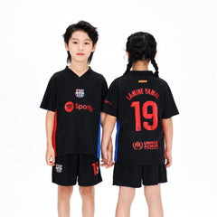 LAMINE YAMAL 2PC FOOT-BALL JERSEY BLACK IRS-26 2-3 YEAR 003 13-14 YEAR - MamasJan KidsWear