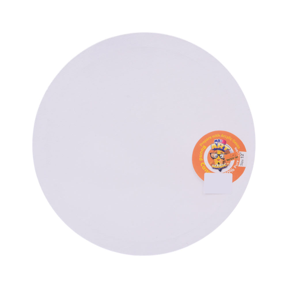 3212 CANVAS BOARD ROUND 12INCH Default Title - MamasJan Toys