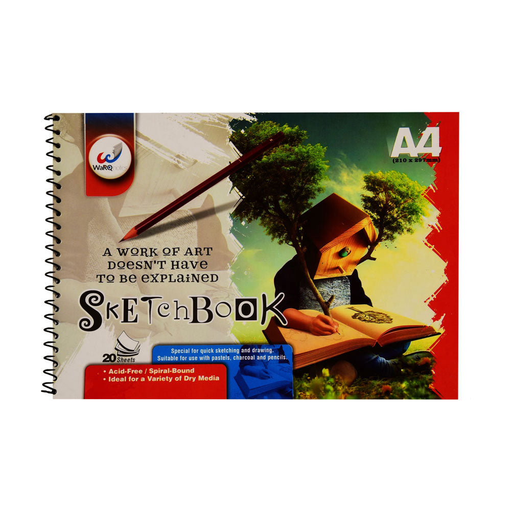 6102 WARQNOTES SKETCH BOOK 20 SHEETS A4 Default Title - MamasJan Toys