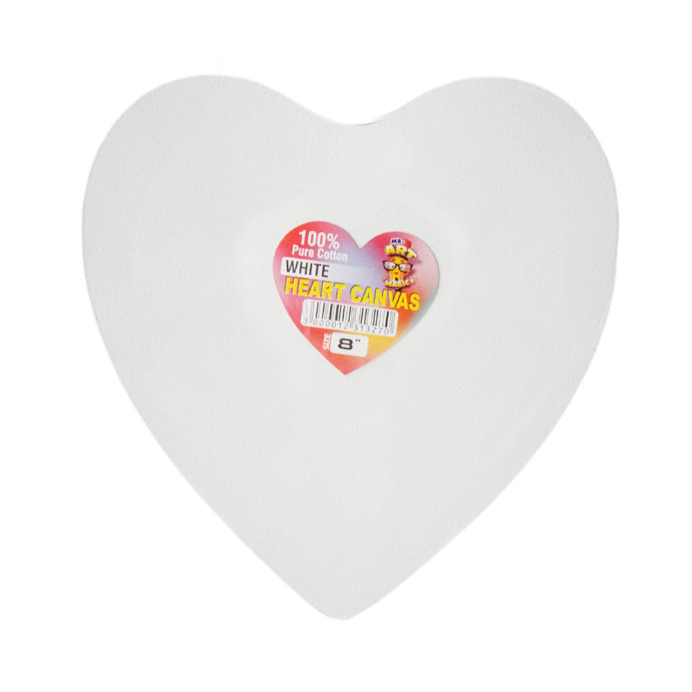 3608 CANVAS BOARD HEART 8INCH Default Title - MamasJan Toys