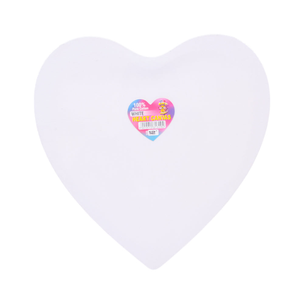 626-3612 HEART CANVAS BOARD WHITE 12 INCH Default Title - MamasJan Toys