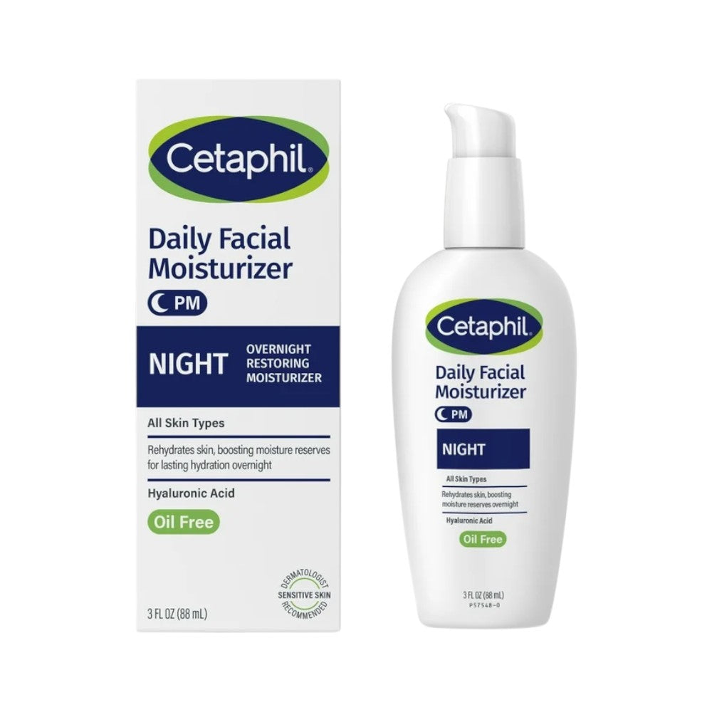 CETAPHIL DAILY FICIAL MOSTURIZER NIGHT PM 188ML Default Title - MamasJan skincare