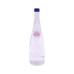 EVIAN MINERAL WATER SPARKLING GLASS BOTTLE 750ML Default Title - MamasJan Grocery Food