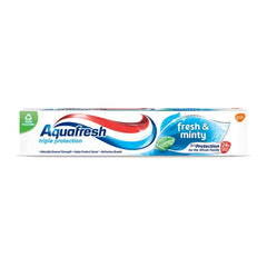 AQUAFRESH TOOTH PASTE MENTHE FRAICHE 3IN1 24H 75 ML Default Title - MamasJan Grocery Nonfood