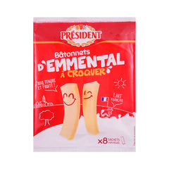 PRESIDENT BATONNETS D EMMENTAL CROQUER 144G Default Title - MamasJan GroceryFoods