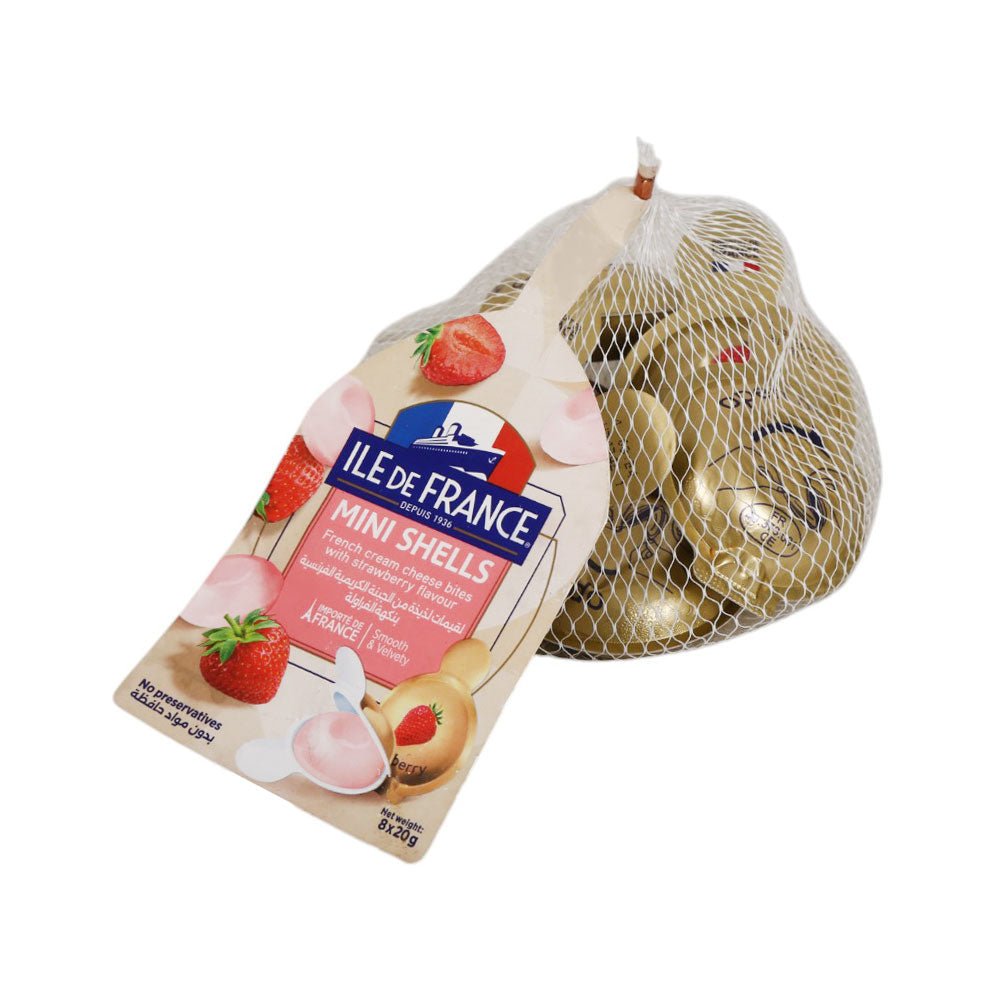 ILE DE FRANCE MINI SHELL STRAWBERRY CHEESE 8 PCS 160GM Default Title - MamasJan Grocery